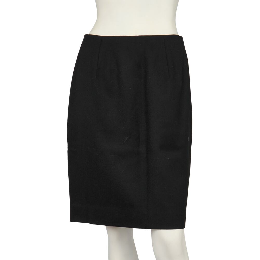 Ralph Lauren black cupro skirt